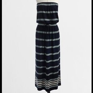 J. Crew Women’s Striped Strapless Maxi Dress | S